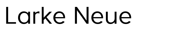 Larke Neue font preview
